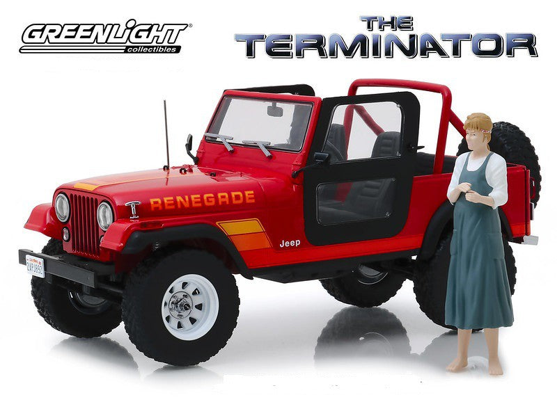 1983 Jeep CJ-7 Renegade With Sarah Connor Figure  The Terminator Greenlight Artisan 19060 PASSION DIECAST