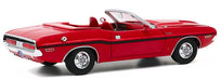 1970 Dodge Challenger R/T Convertible in Rallye Red - The Mod Squad (TV Series) - Greenlight 1/18 - 13565  - Passion Diecast 