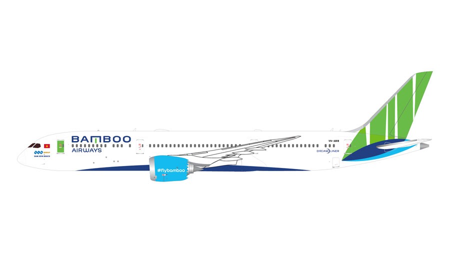 Bamboo Airways Boeing 787-9 VN-A818 - Gemini Jets 1/400 - GJBAV1923 - Passion Diecast 