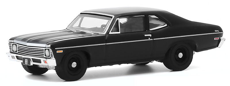 1968 Chevrolet Nova - Black  Bandit  Series 23,  1-64 Greenlight 28030 B  Passion Diecast