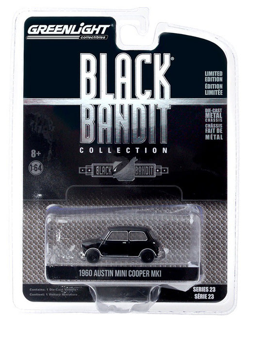 1960 Austin Mini Cooper MkI - Black  Bandit  Series 23,  1-64 Greenlight 28030 A Passion Diecast