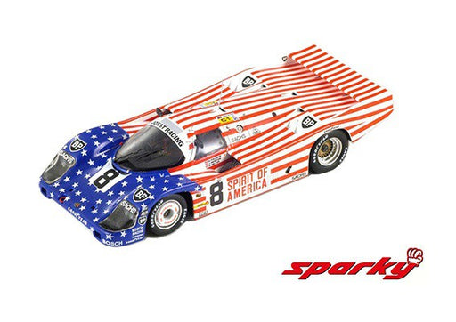 Porsche 956 No.8 3rd 24H Le Mans 1986 G. Follmer - J. Morton - K. Miller - SPARKY 1/64 - Y176B - Passion Diecast 