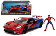 2017 Ford GT with Spider-Man Figure -  Jada 1/24 - 99725  - Passion Diecast 
