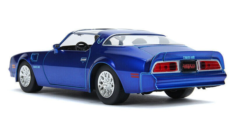 IT - Pontiac Firebird Blue - with Pennywise & Henry Bower's figures -  Jada 1/24 - 31118 - Passion Diecast 