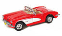 1959 Chevrolet Corvette Convertible Red - Motormax 1-24 - 73216 RD - Passion Diecast 