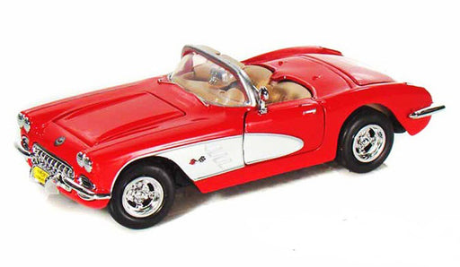 1959 Chevrolet Corvette Convertible Red - Motormax 1-24 - 73216 RD - Passion Diecast 
