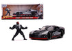 2008 Dodge Viper Black  with Venom Figure Marvel - Spider-Man  Jada 1/24 -31750 - Passion Diecast 