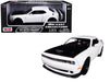 2018 Dodge Challenger SRT Hellcat Widebody White - Motormax 1/24 - 79350 WH - Passion Diecast 