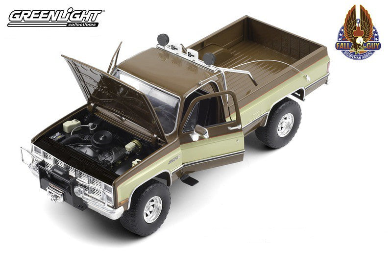 Fall Guy Stuntman Association - 1982 GMC K-2500 Sierra Grande 1/18  Greenlight 13560 Passion Diecast