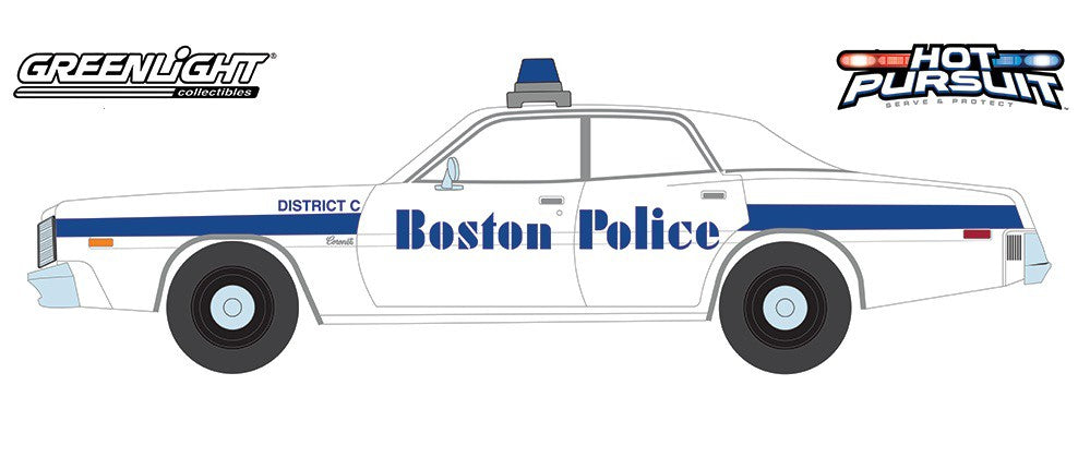 1976 Dodge Coronet - Boston Police Department - Boston, Massachusetts -  Greenlight 1/24 ,  85521   -  Passion Diecast 