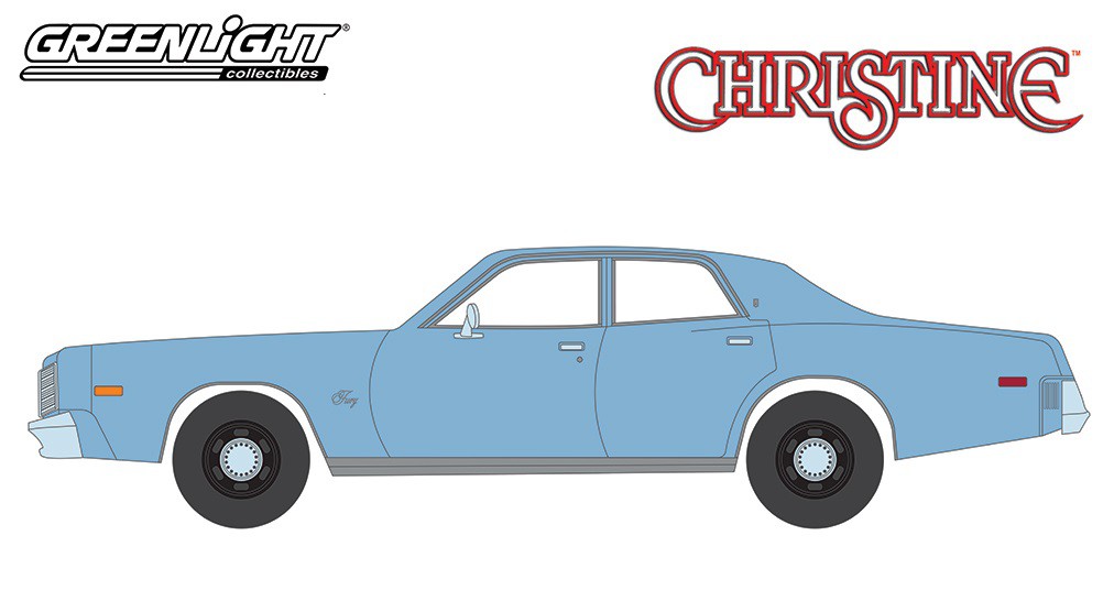 1977 Plymouth Fury - Detective Rudolph Junkins' - Christine - Hollywood 30 -1-64  greenlight - 44900 B  - Passion Diecast