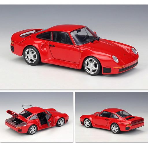 1986 Porsche 959 Red  - Welly 1/24 - 24076 RD  - Passion Diecast 