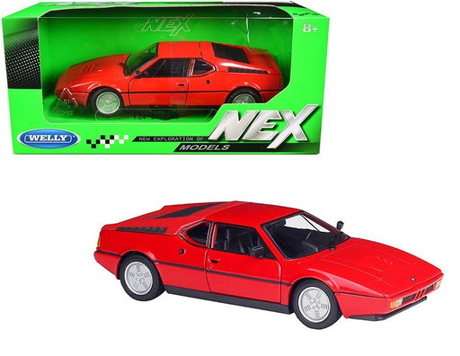 1987 BMW M1 Coupe Red  - Welly 1/24 - 24098 RD - Passion Diecast 