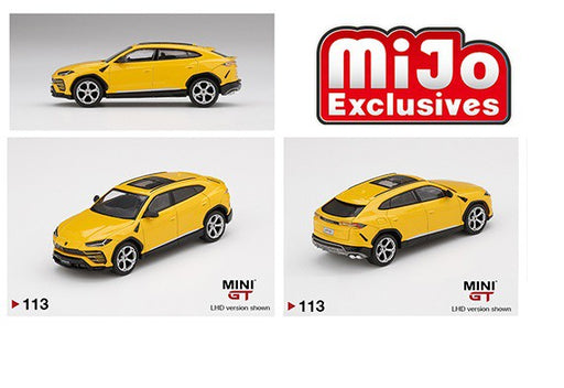 Lamborghini Urus Giallo Auge -  MINI GT 1:64 - Usa Exclusive - MGT00113 - Passion Diecast  -  Passion Diecast 