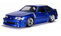 1989 Ford Mustang GT  Blue   "Bigtime Muscle" - Jada 1/24 - 31863 - Passion Diecast 