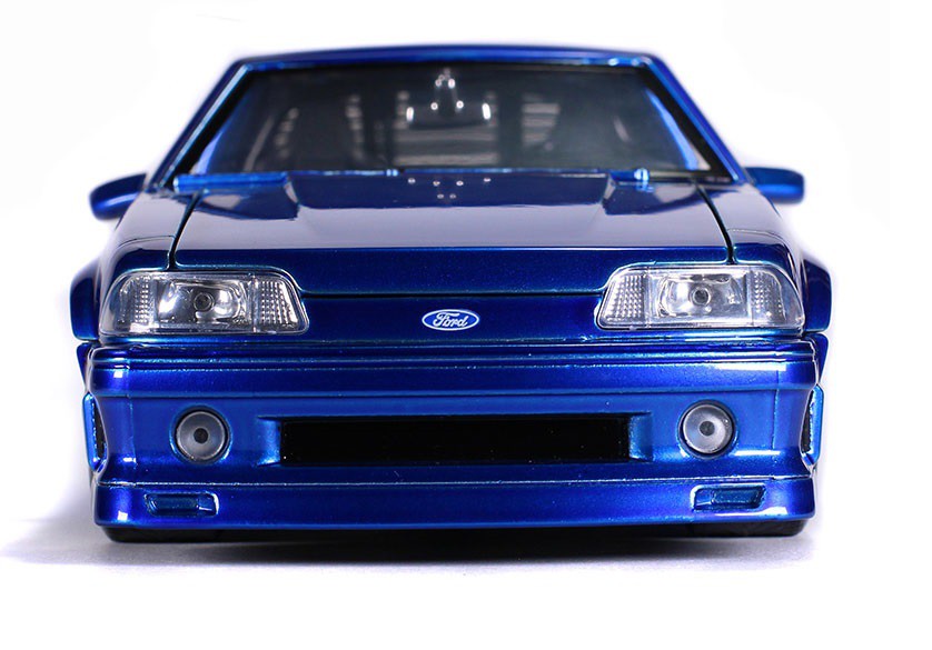 1989 Ford Mustang GT  Blue   "Bigtime Muscle" - Jada 1/24 - 31863 - Passion Diecast 