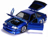 1989 Ford Mustang GT  Blue   "Bigtime Muscle" - Jada 1/24 - 31863 - Passion Diecast 