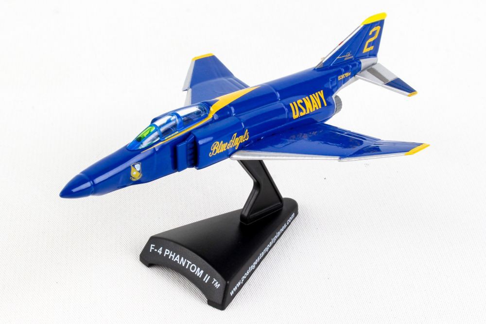 McDonnell Douglas F-4 PHANTOM II Blue Angels / POSTAGE STAMP 1/155 PS5384-5 Passion Diecast