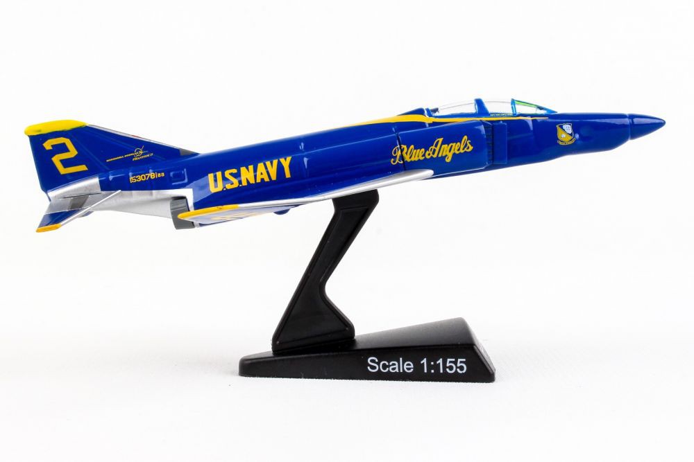 McDonnell Douglas F-4 PHANTOM II Blue Angels / POSTAGE STAMP 1/155 PS5384-5 Passion Diecast