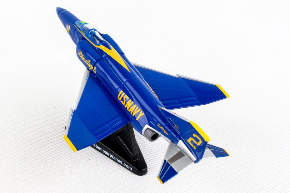 McDonnell Douglas F-4 PHANTOM II Blue Angels / POSTAGE STAMP 1/155 PS5384-5 Passion Diecast