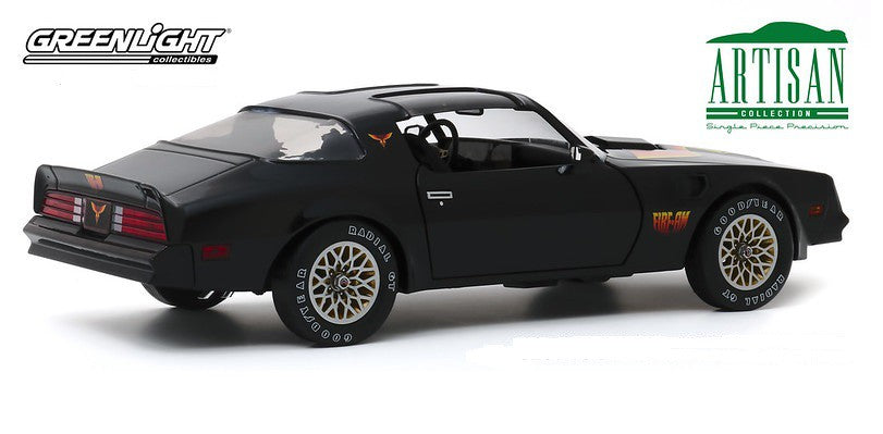 1977 Pontiac Firebird "Fire Am" in Black with Hood Bird - Very Special Equipment (VSE) - Greenlight 1/18 - 19080  -  Diecast 
