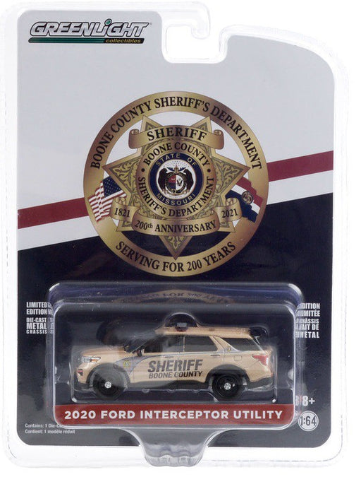 2020 Ford Police Interceptor - Boone County Sheriff’s - Anniversary Collection 11 - 1,64 greenlight - 28040 E - Passion Diecast