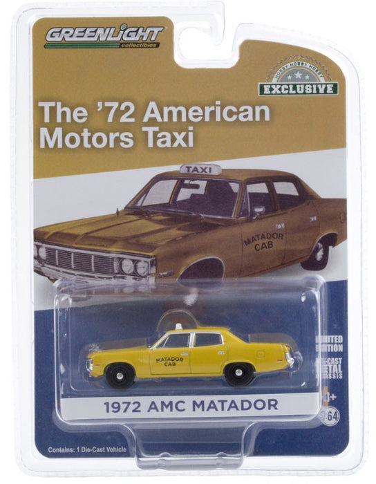 1972 AMC Matador - Matador Cab 'Fare-Master' -  greenlight 1/64 - Hobby Exclusif - 30181 -  Passion Diecast 