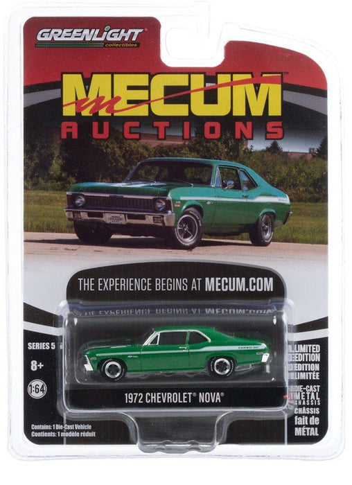 1972 Chevrolet Yenko Nova - Mecum Auctions Series 5  -  greenlight 1-64  - 37210 E - Passion Diecast