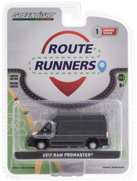 Ram ProMaster 2500  Granite Crystal Metallic Clearcoat  - Route Runners Series 1- Greenlight 1-64  -  53010 B - Passion Diecast