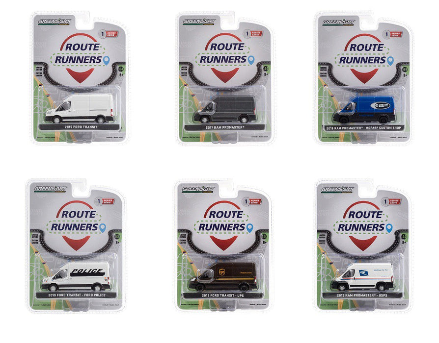 Route Runners Series 1  Assortment  1-64 greenlight - 53010 - Passion Diecast