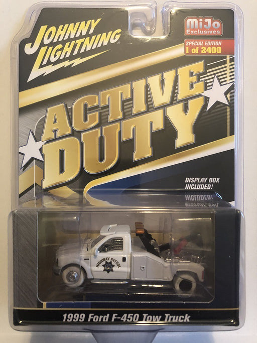 1999 Ford F-450 California Highway Patrol Tow Truck WHITE LIGHTNING 1:64 - 50th Anniversary - JLCP7256GR