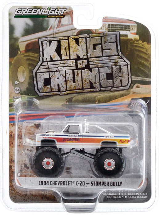 Stomper Bully - 1984 Chevy C-20 Monster Truck - Kings of Crunch Series 7 -  1-64 greenlight 49070 C - Passion Diecast