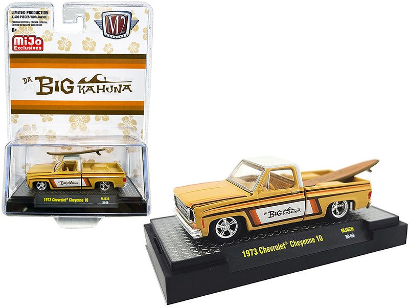 1973 Chevrolet Cheyenne C10 Truck Da Big Kahuna / Surfboard  -  M2 Auto Trucks 1:64 - Mijo Exclusive - 31500-MJS28