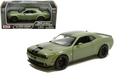 2018 Dodge Challenger SRT Hellcat Widebody Green - Motormax 1/24 - 79350 GR - Passion Diecast 