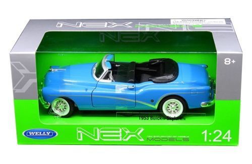 Buick Skylark 1953 convertible Blue  - Welly 1/24 - 24027 BL  - Passion Diecast