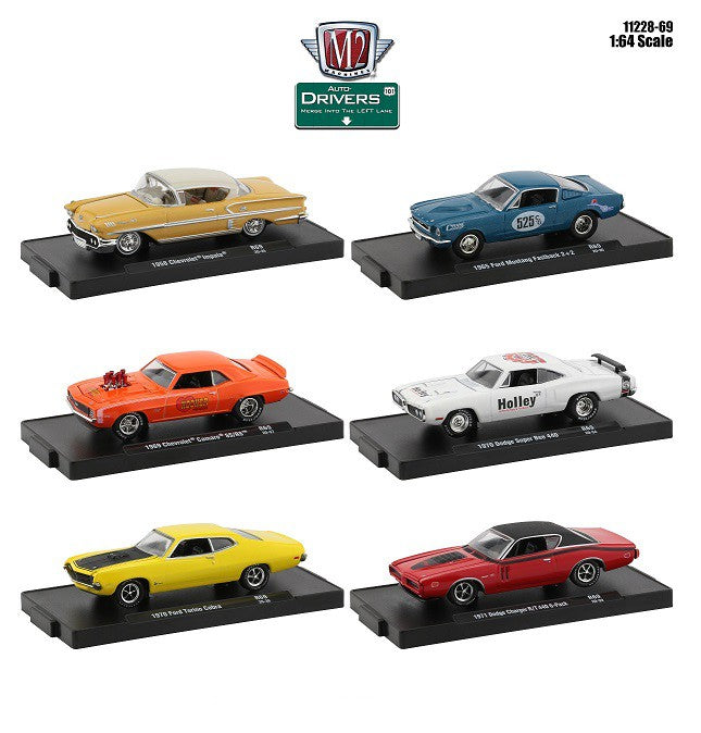 Auto-Drivers Release 69  Assortment of 6 - M2 Machines 1-64 - 11228-69 -  Passion Diecast 