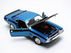 1970 Dodge  Challenger T/A Blue - Welly 1/24 - 24029 BL  - Passion Diecast 