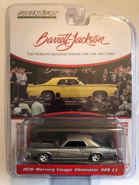 1970 Mercury Cougar Eliminator 428 CJ Barrett-Jackson "Scottsdale Edition" Series 4 GREENMACHINE RAW  1-64 - 37180 AGR
