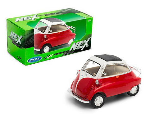 BMW Isetta Red & Cream  - Welly 1/18 - 24096 RD  - Passion Diecast 