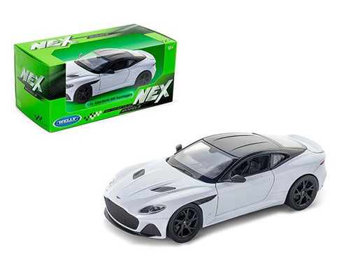 Aston Martin DBS Superleggera White  - Welly 1/24 - 24095 WH - Passion Diecast 