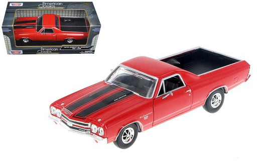1970  Chevrolet El Camino SS 396  Red  - Motormax 1/24 - 79347 RD - Passion Diecast