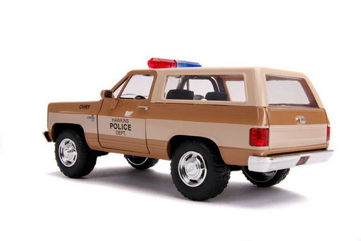 Hopper's Chevrolet Blazer / Police Badge "Hawkins Police Dept." "Stranger Things" -  JADA 1/24 -  31111 -  Passion Diecast