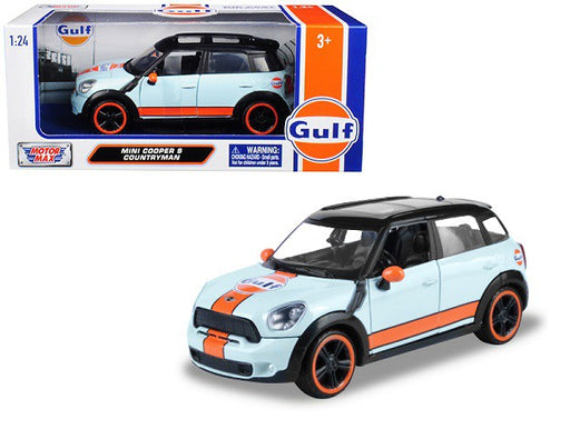 Mini Cooper S Countryman Gulf Oil   - Motormax 1/24 - 79653 - Passion Diecast 