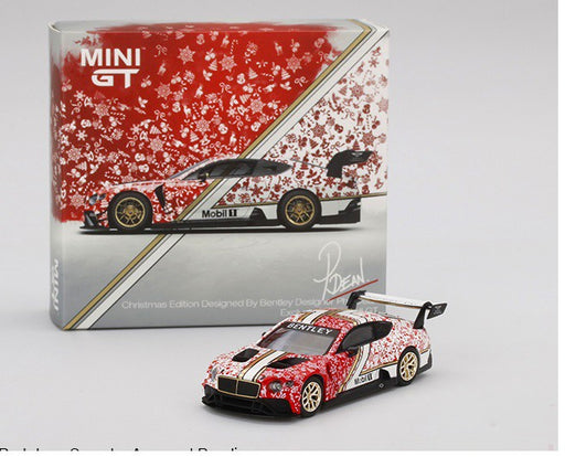 Bentley Continental GT3 Christmas Edition -  MINI GT 1:64 - Mijo Exclusive - MGT00188-R - Passion Diecast 