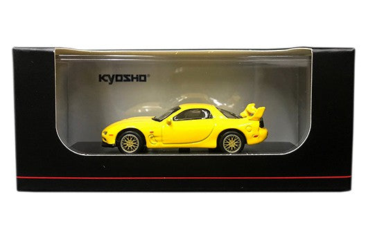 Mazda RX-7 FDS3 Yellow - Kyosho 1:64 - KS07033R7Y - Passion Diecast 