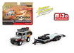 1980 Toyota Land Cruiser & Flatbed Trailer Yokohama - Johnny Lightning -  1:64 - JLCP7346  - Passion Diecast 