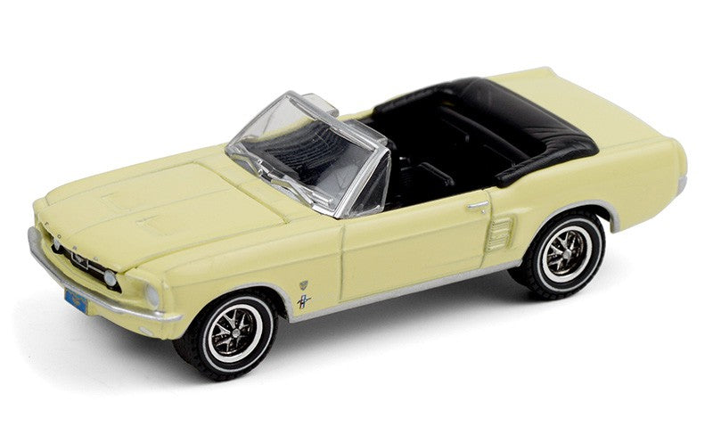 1967 Ford Mustang Convertible High Country Special - Aspen Gold - greenlight 1/64  Hobby Exclusive - 30214 - Passion Diecast 