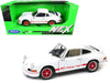Porsche 911 Carrera RS 2.7 White with Red Stripes - Welly 1/24 - 24086 WH - Passion Diecast 