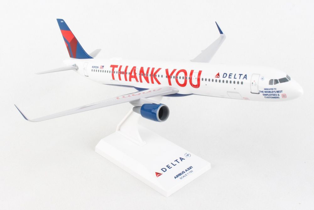 Delta Airbus A321 "Thank You" - Skymarks 1/150 SKR1057 - Passion Diecast
