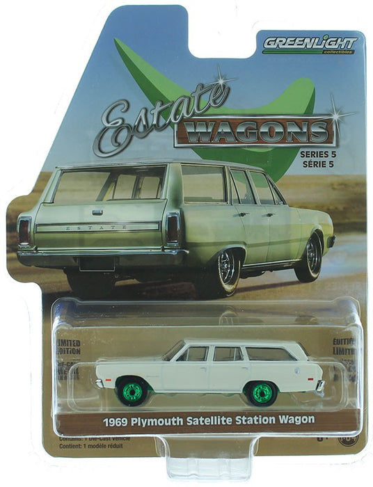 1969 Plymouth Satellite Station Wagon - Estate Wagons Series 5 - 1/64  GREENMACHINE - 29990 BGR
